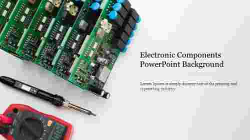 Electronic Components PowerPoint Background